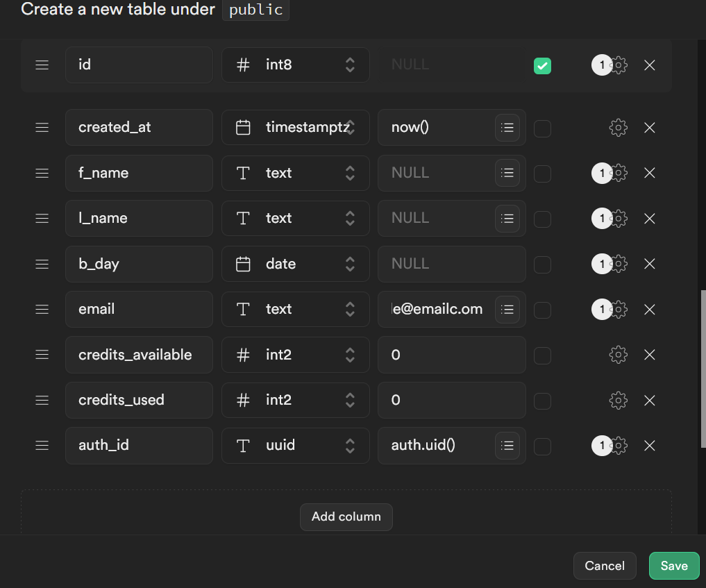 screenshot of same view as before with items in list above filled in